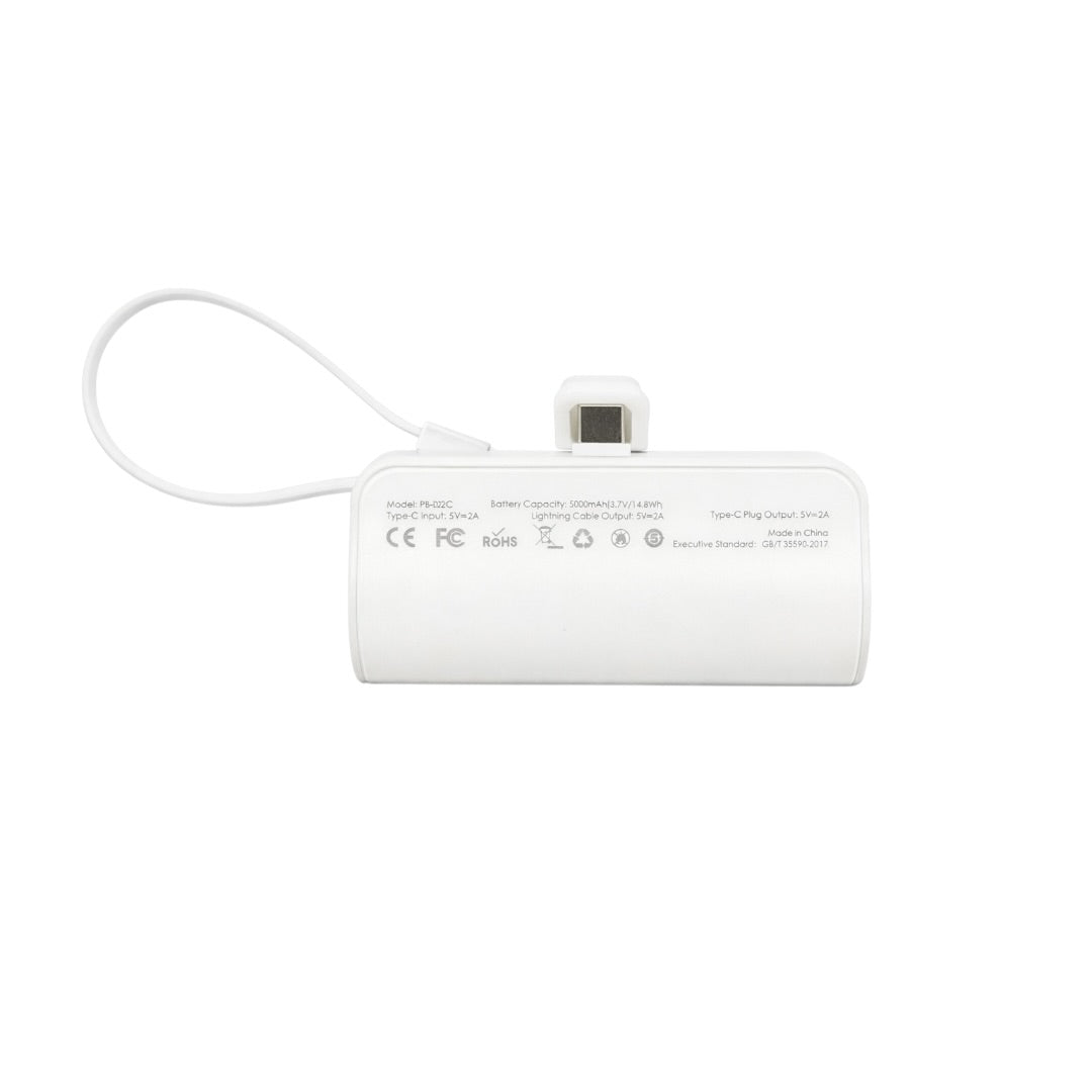 Mini Power Bank Otu 5000mAh PB-02C C/Lightning