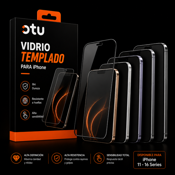 Vidrio Templado HD OTU para iPhone