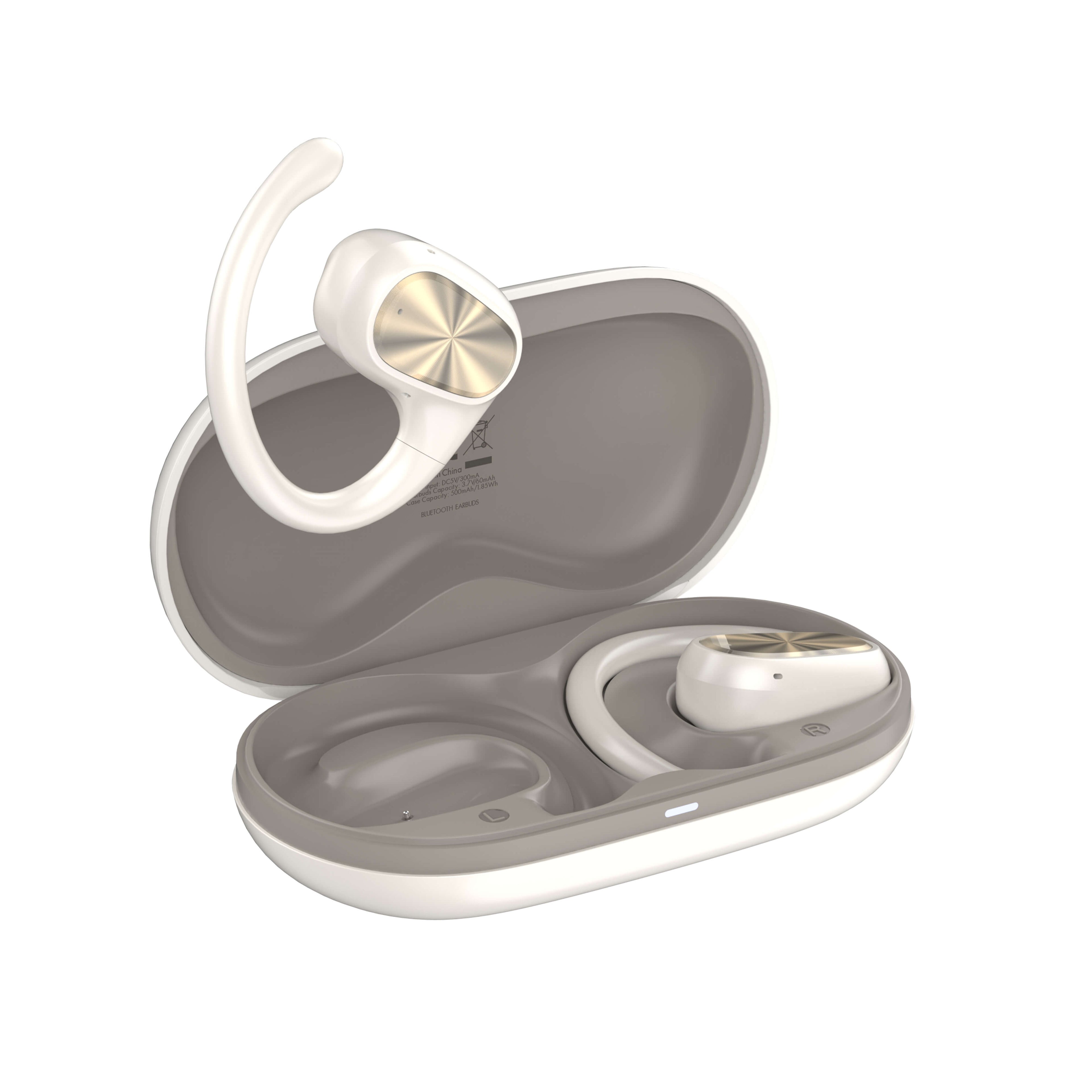 Audífonos LDNIO T07 OWS Bluetooth 5.3 con estuche 500 mAh Gold