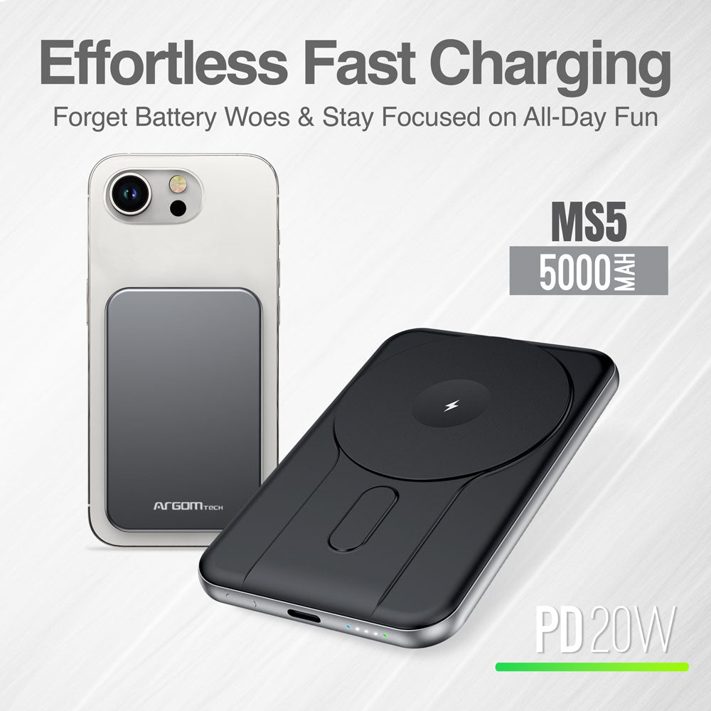 Power Bank magnético Argom MS5 5000mAh - vista 4