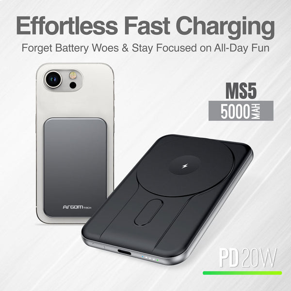 Power Bank magnético Argom MS5 5000mAh - vista 4