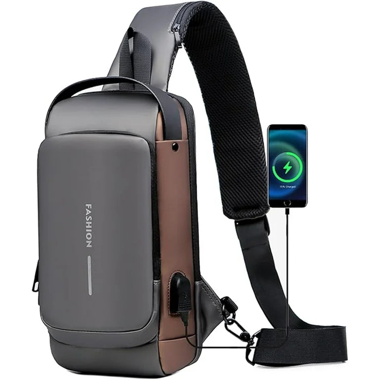 Bolso Antirrobo Smart con USB y Bolsillos Ocultos