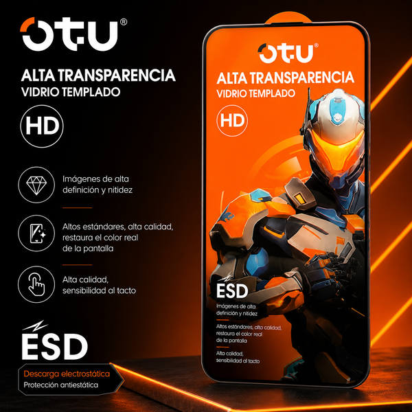 Vidrio Templado HD OTU para iPhone