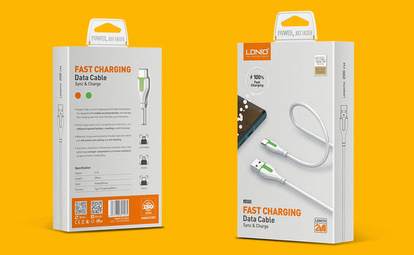 Cable LDNIO LS572 USB-A a USB-C 2.1A, 480 Mbps, PVC reforzado