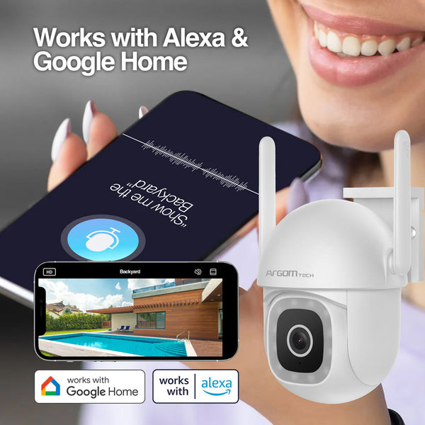 Cámara PTZ WiFi Exterior Argom Convoy 72 2K IP65 ARG-SV-8072WT