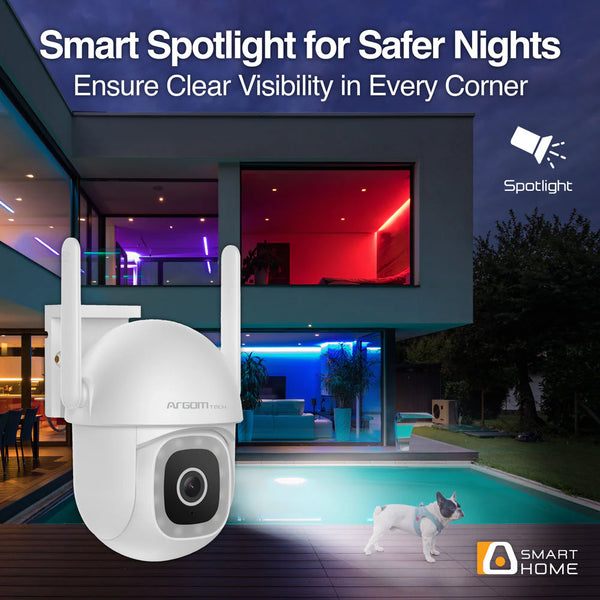 Cámara PTZ WiFi Exterior Argom Convoy 72 2K IP65 ARG-SV-8072WT