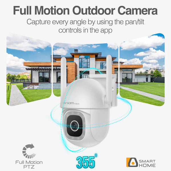 Cámara PTZ WiFi Exterior Argom Convoy 72 2K IP65 ARG-SV-8072WT