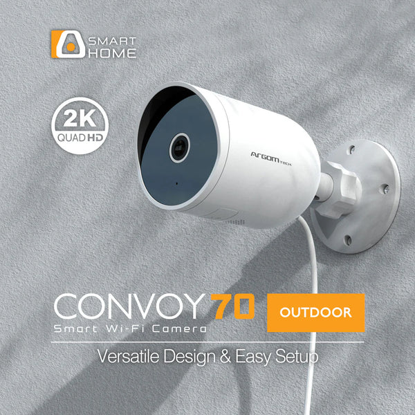 Cámara WiFi Exterior Interior Argom Convoy 70 2K QHD IP65 ARG-SV-8070WT