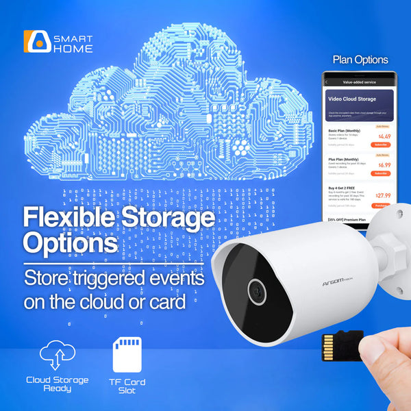 Cámara WiFi Exterior Interior Argom Convoy 70 2K QHD IP65 ARG-SV-8070WT