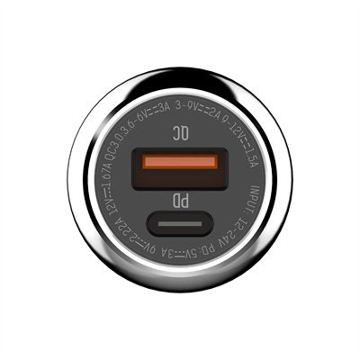 Cargador Carro Rápido 36W LDNIO C1 PD + QC4.0 Doble Puerto