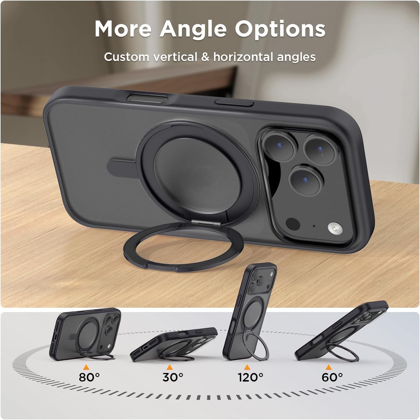 Case iPhone 17 Pro Max con MagSafe y Aro 360° Antigolpes