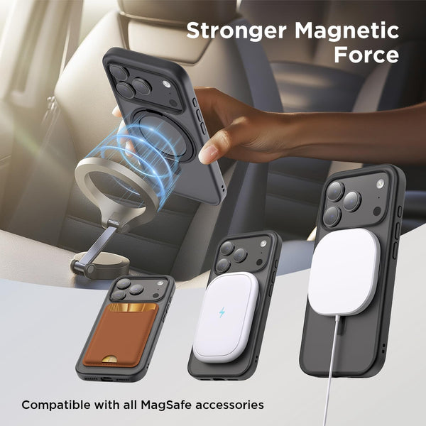 Case iPhone 17 Pro Max con MagSafe y Aro 360° Antigolpes