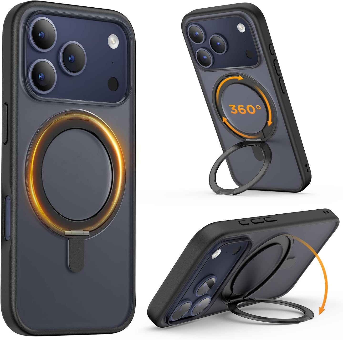 Case iPhone 17 Pro Max con MagSafe y Aro 360° Antigolpes