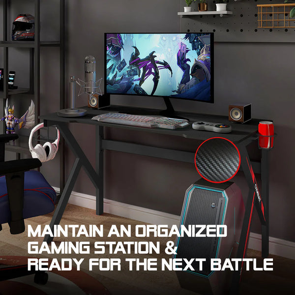 Combat Ergo Z47 Escritorio Gamer 47” con Superficie Fibra