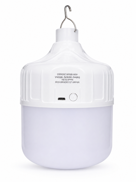 Foco LED Recargable 40W USB con Gancho