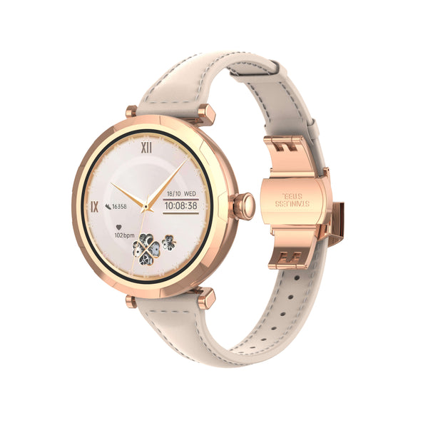 Smartwatch para Mujer LDNIO SW02 Redondo Dorado