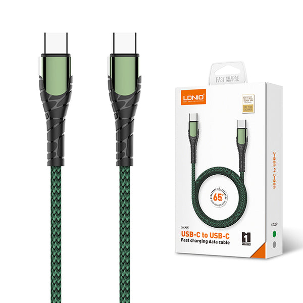 Cable USB-C a USB-C LDNIO LC101 5A 1m Trenzado