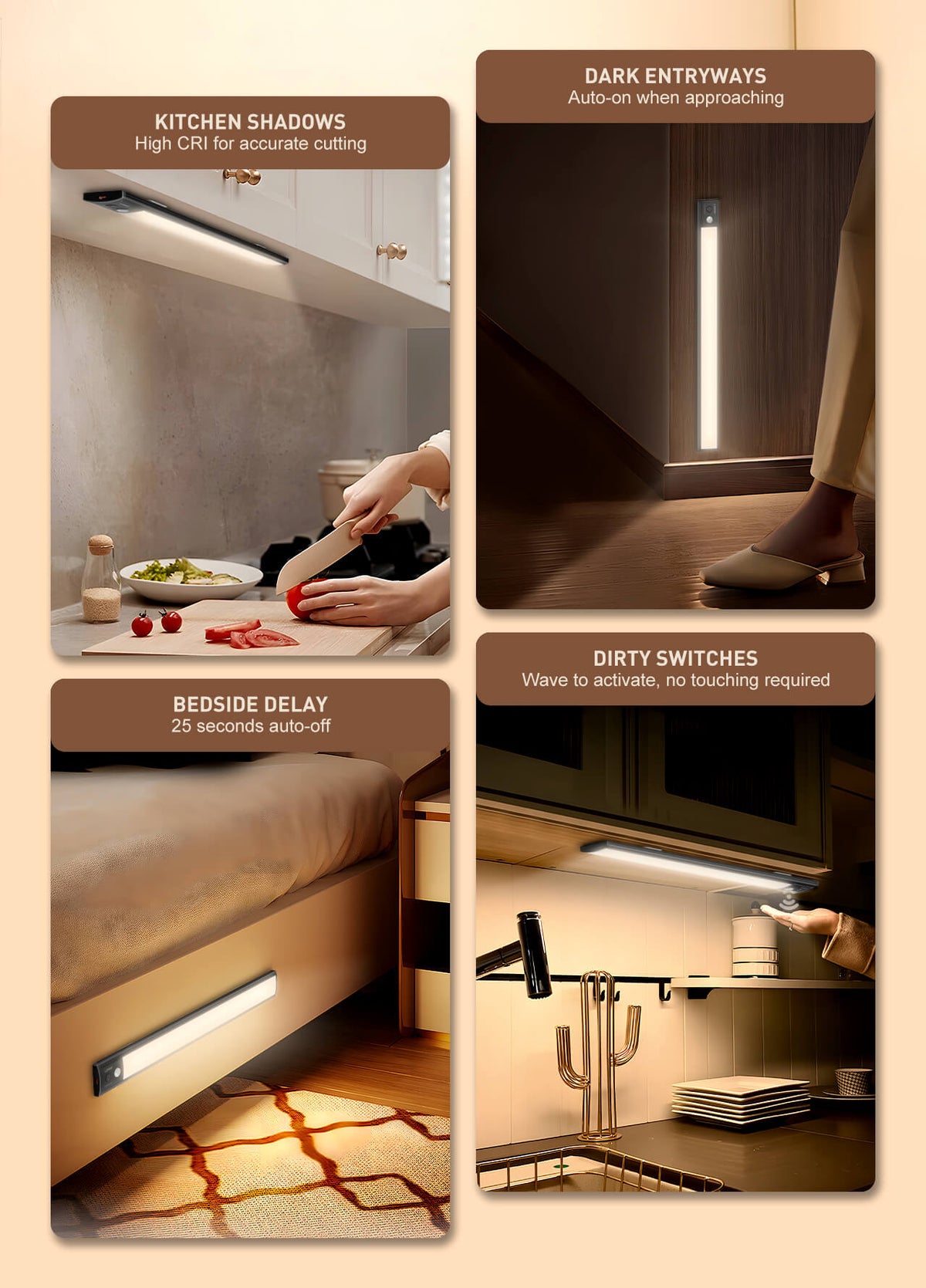 Luz LED Inteligente LDNIO Y5 Sensor de Movimiento y Montaje Magnético