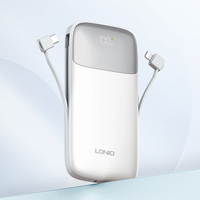 Power Bank LDNIO 10000mAh 22.5W Integrados PQ19