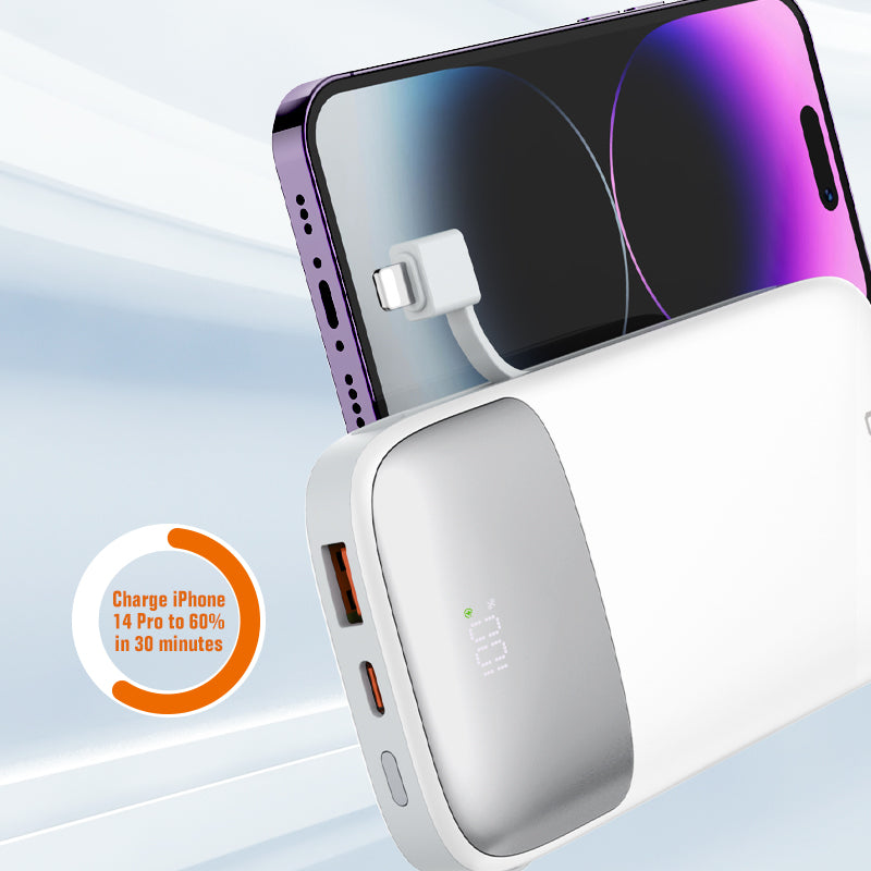 Power Bank LDNIO 10000mAh 22.5W Integrados PQ19