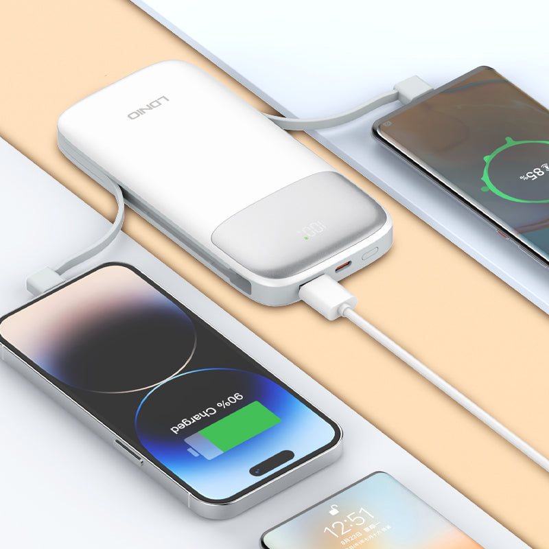 Power Bank LDNIO 10000mAh 22.5W Integrados PQ19