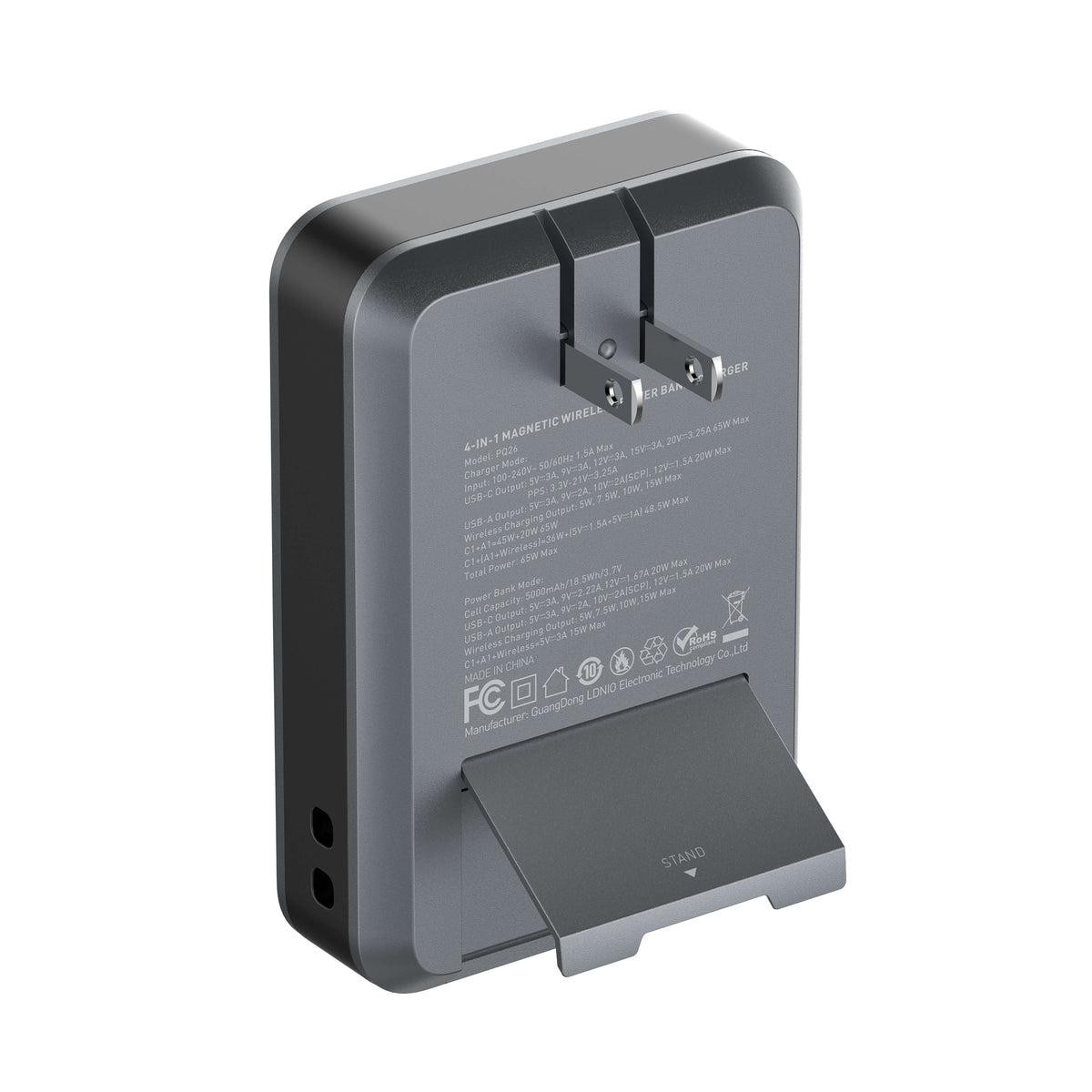 Power Bank LDNIO PQ26 4 en 1 con Carga Magnética 15W