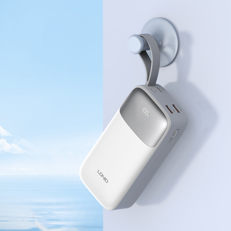 Power Bank LDNIO PQ30 30,000mAh con Cables Integrados