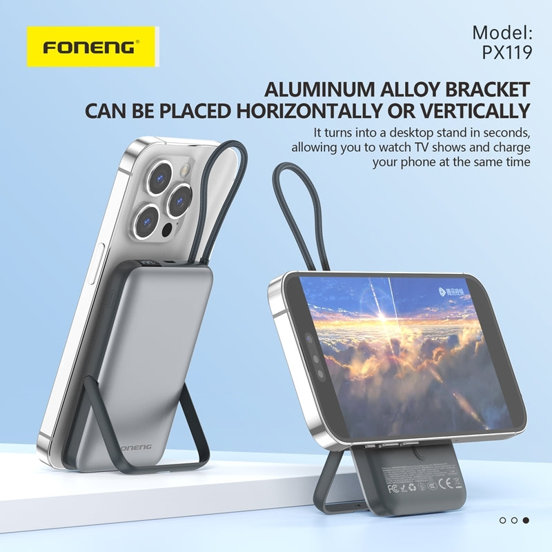 Power Bank con MagSafe FONENG PX119 10000mAh Gray