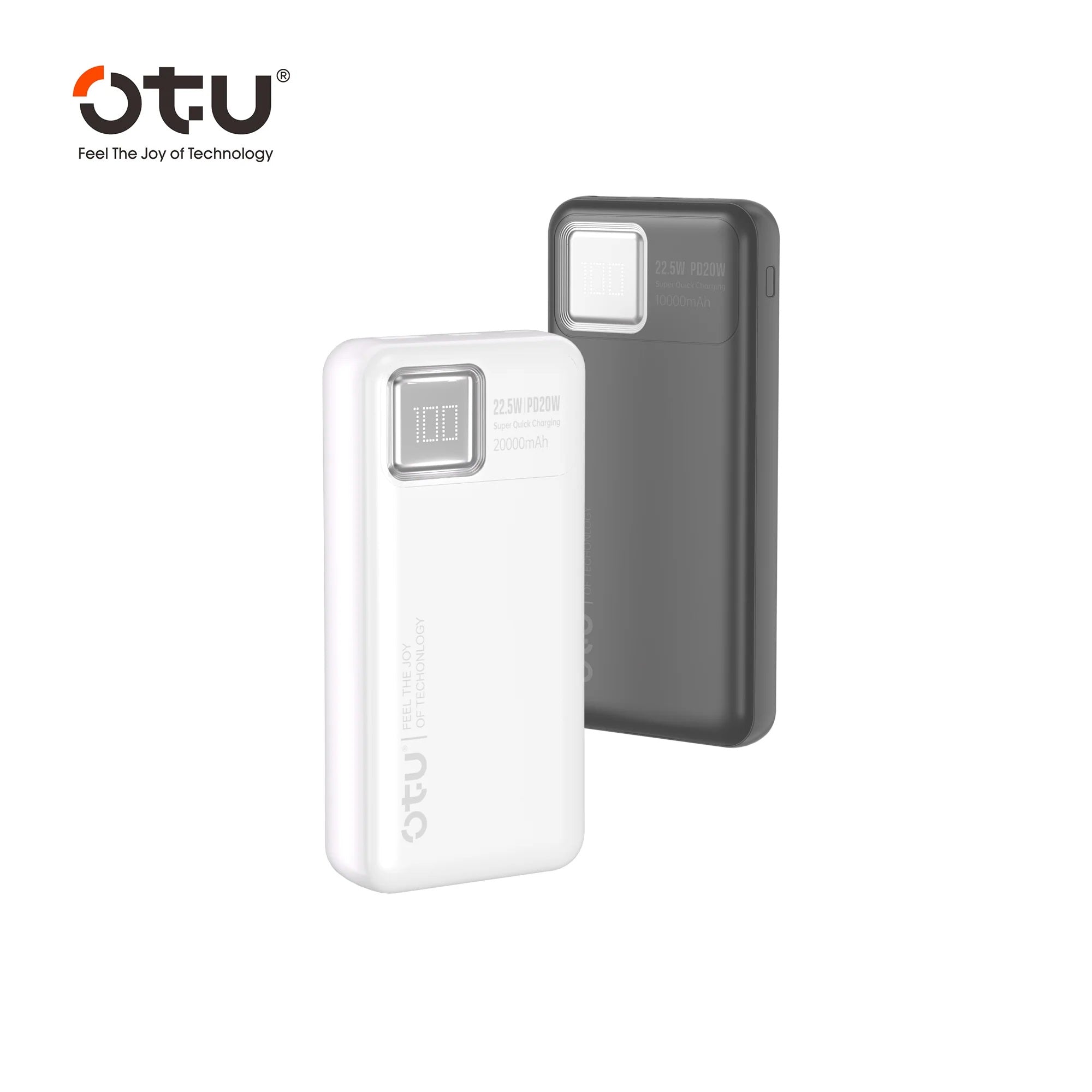 Power Bank OTU PB102 10000 mAh Carga Rápida con pantalla digital