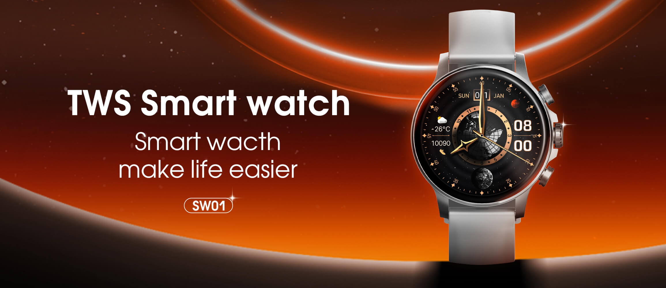 Reloj Inteligente LDNIO SW01 con Pantalla AMOLED 1.58” IP68