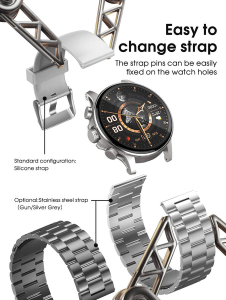 Reloj Inteligente LDNIO SW01 con Pantalla AMOLED 1.58” IP68