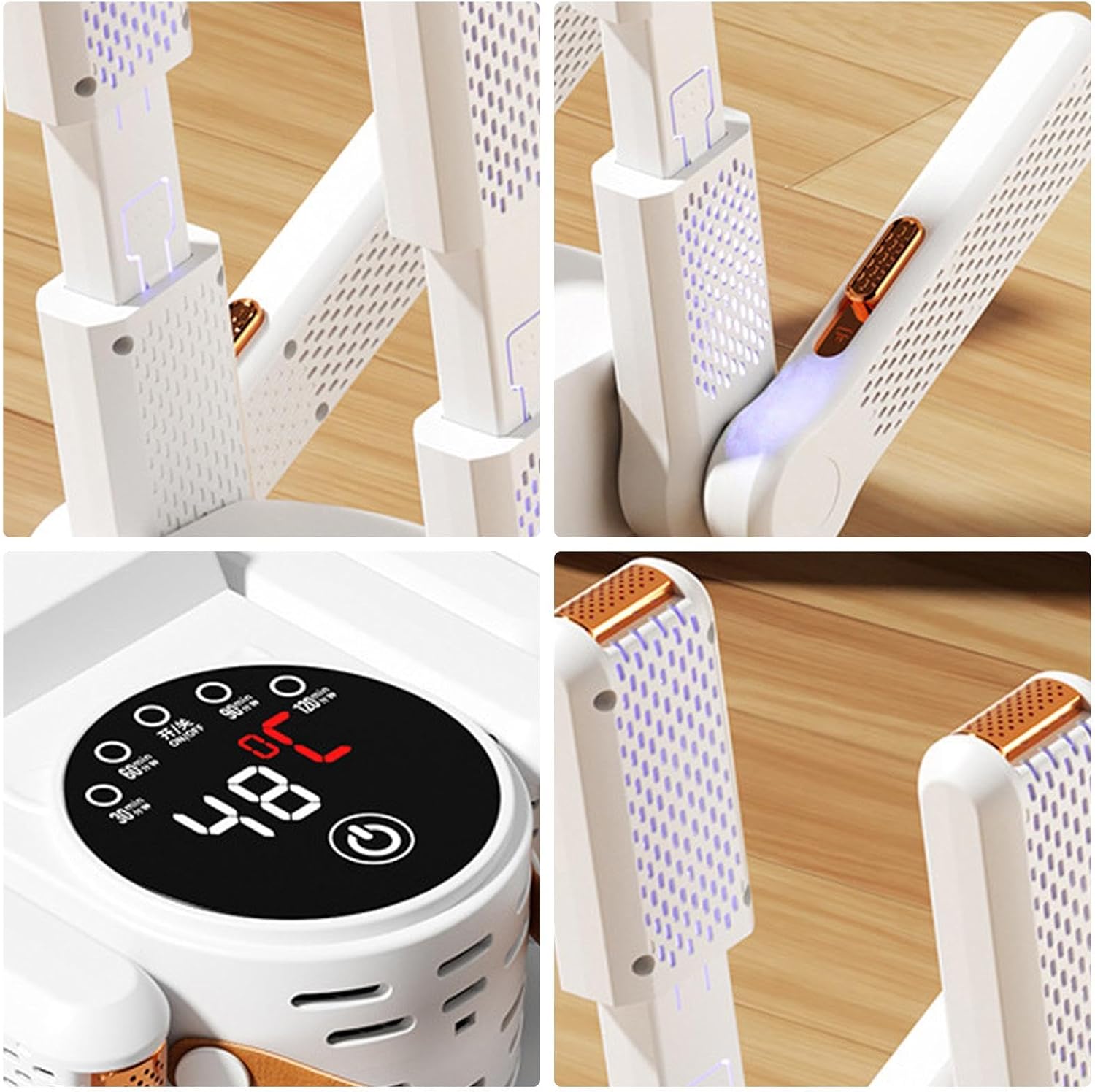 Secador de Zapatos Eléctrico Ajustable con Pantalla Digital