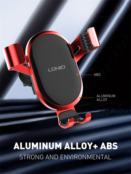 Soporte para Celular de Carro LDNIO MG01  Sensor de Gravedad y Rotación 360°