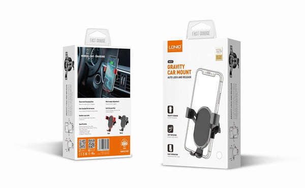 Soporte para Celular de Carro LDNIO MG01  Sensor de Gravedad y Rotación 360°