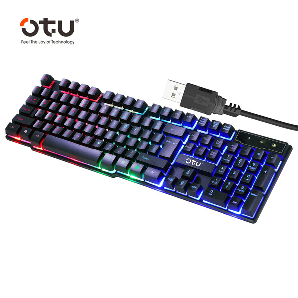Teclado Gamer OTU JP-02 con retroiluminación RGB
