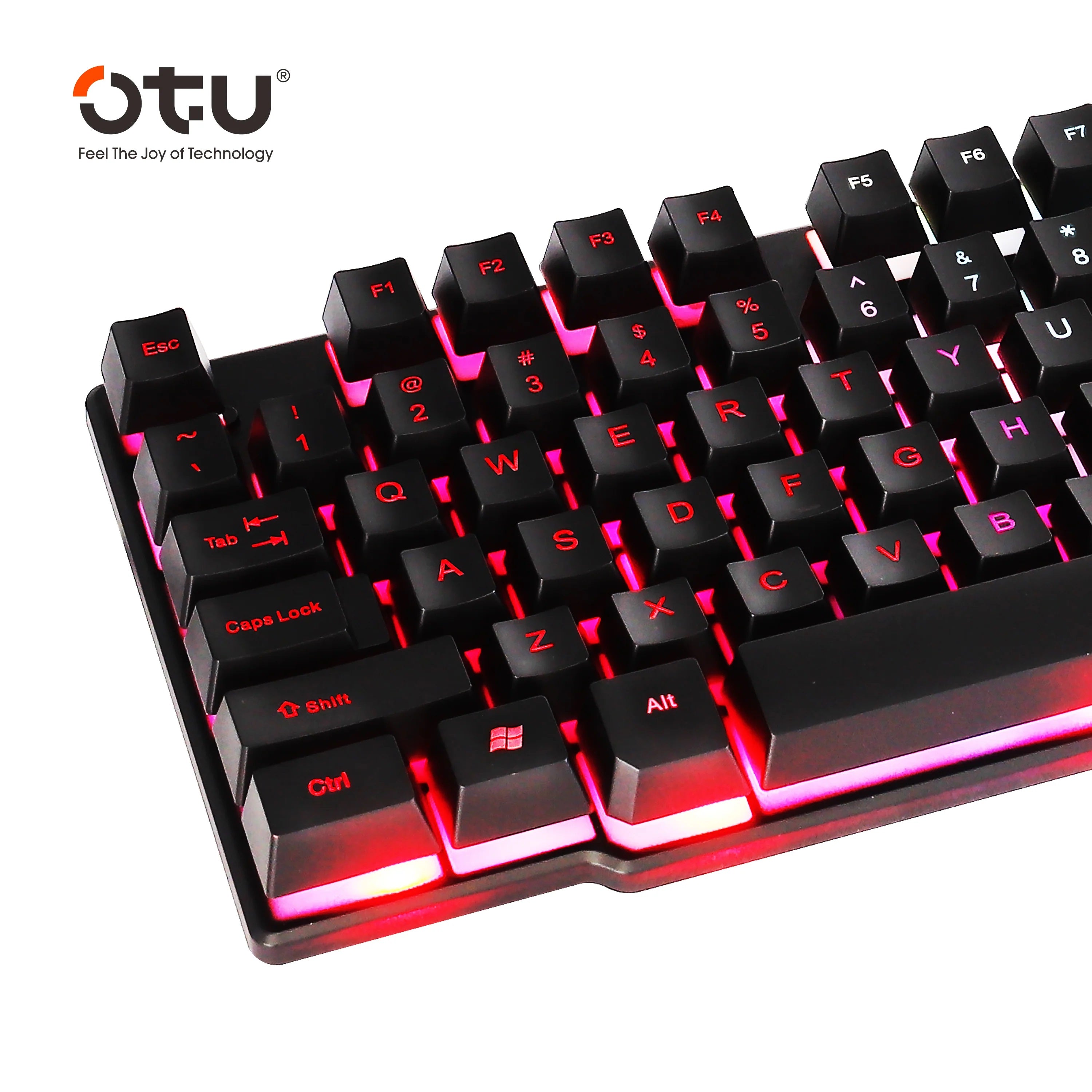 Teclado Gamer OTU JP-02 con retroiluminación RGB