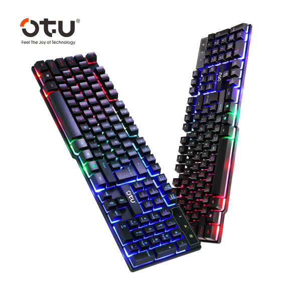 Teclado Gamer OTU JP-02 con retroiluminación RGB