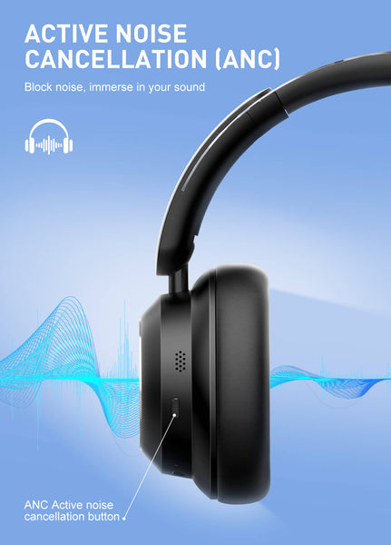 Audífonos LDNIO H01 Bluetooth 5.4 Cancelación de Ruido ANC y RGB